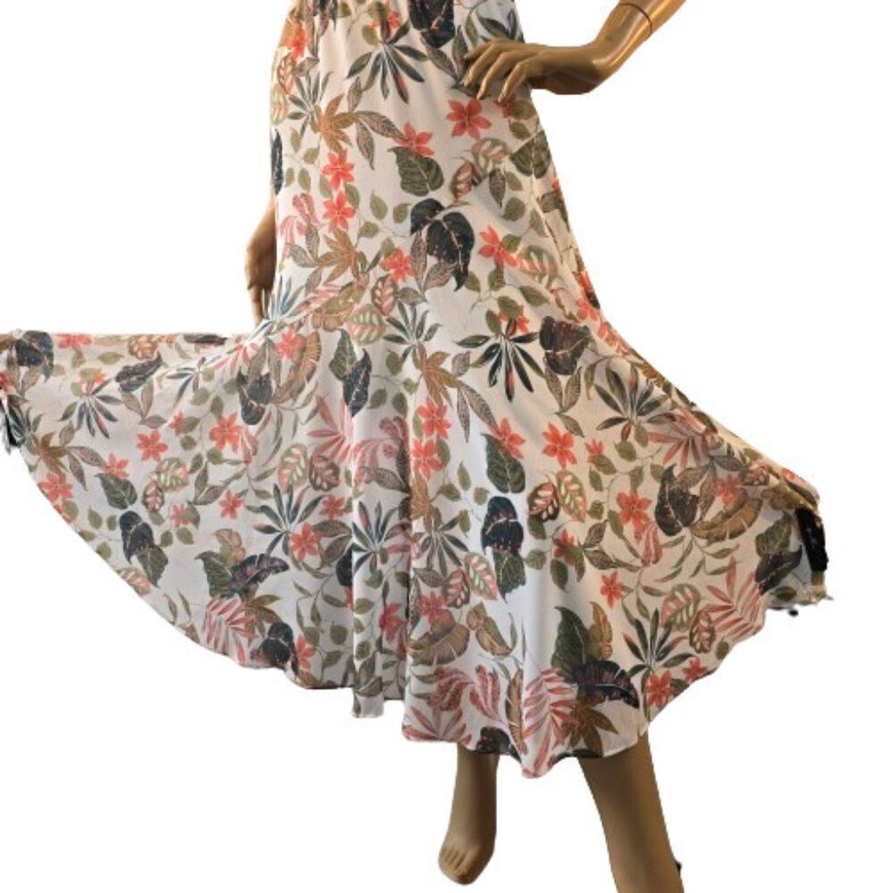 DREW Anthropologie Maxi Skirt Floral Pattern Women Size XS Made In USA